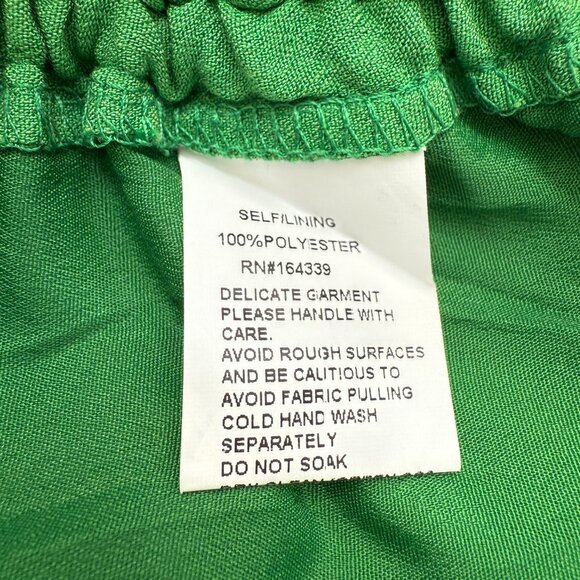 SNDYS x Molly King Nobu Mini Dress Womens 6 Green Strapless Ruched Revolve Party - Picture 15 of 16